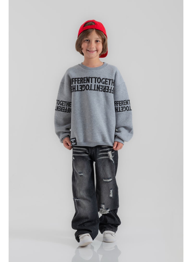 سي إن جينز وير كيدز جينز أولادي واسع بقصة ممزقة - Image 5